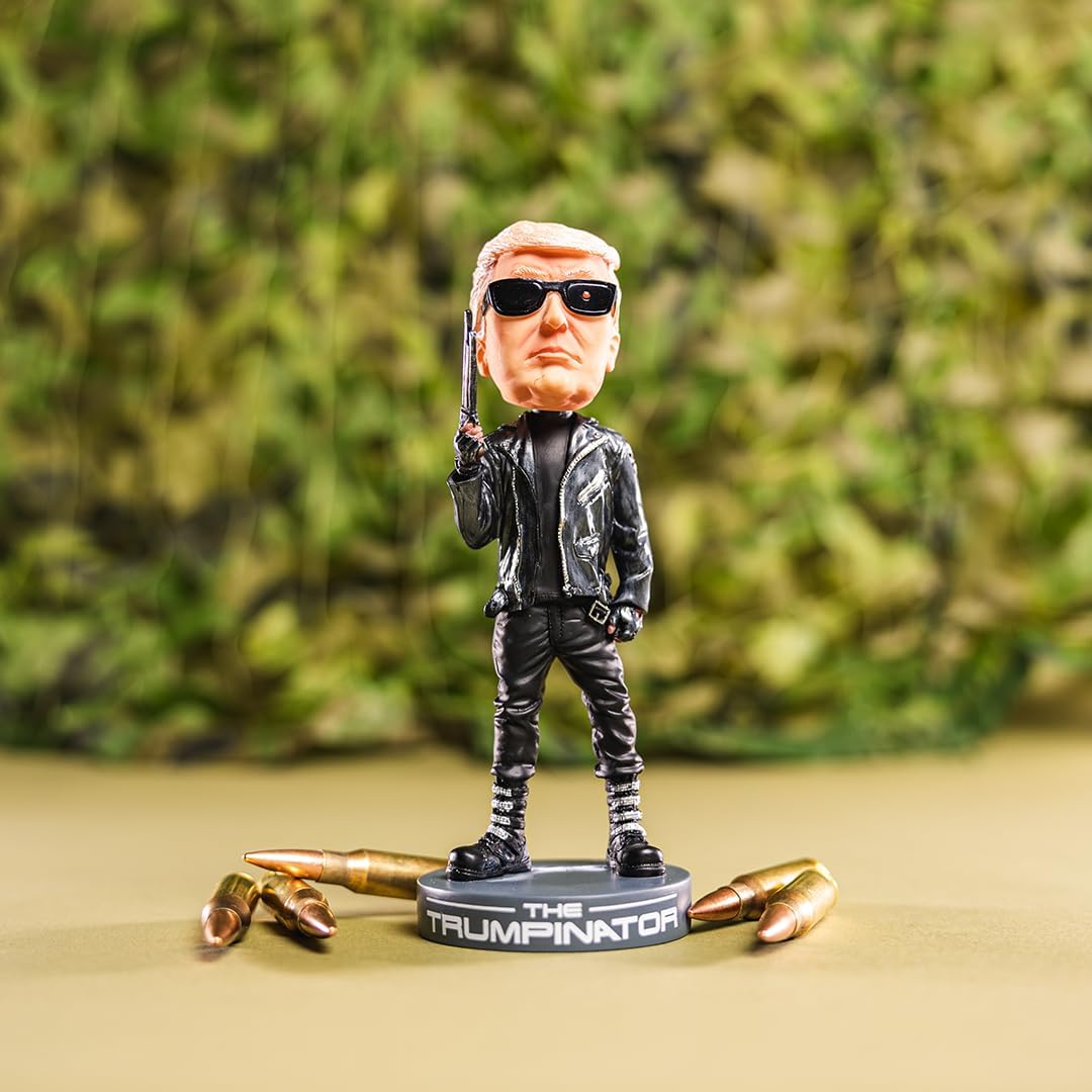 Donald Trump Collectibles - Proud Patriots The Trumpinator: Donald Trump 2024 Bobblehead for Trump Supporters and Patriotic Americans | The #1 Trump Gifts 24hrsmart